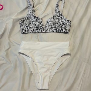 Shein Black and White Bathing Suit!!